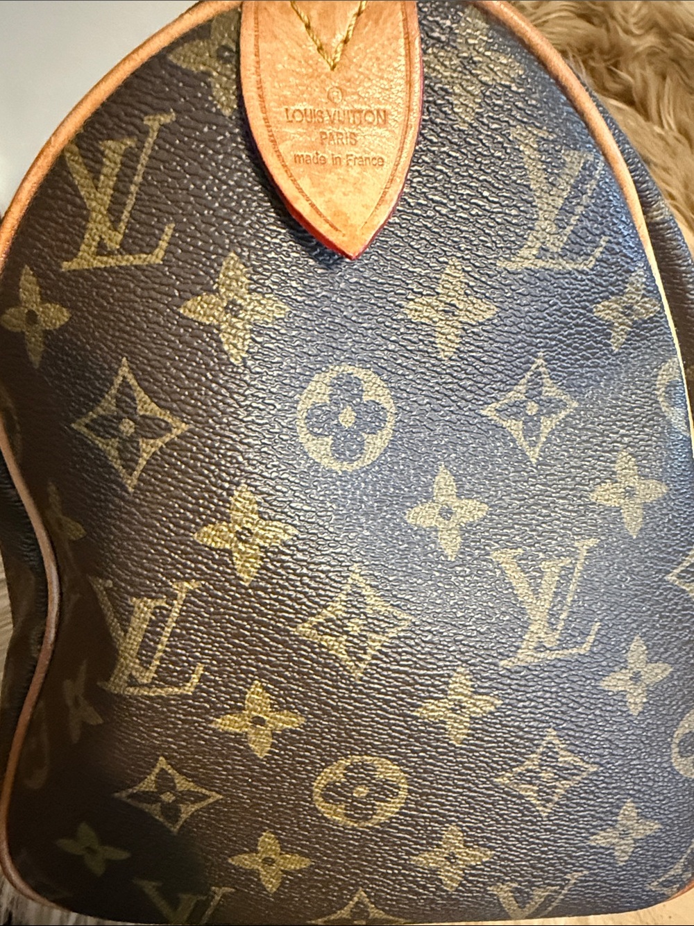 Louis Vuitton Monogram Canvas Satchel in Brown and Tan - Picture 10 of 16